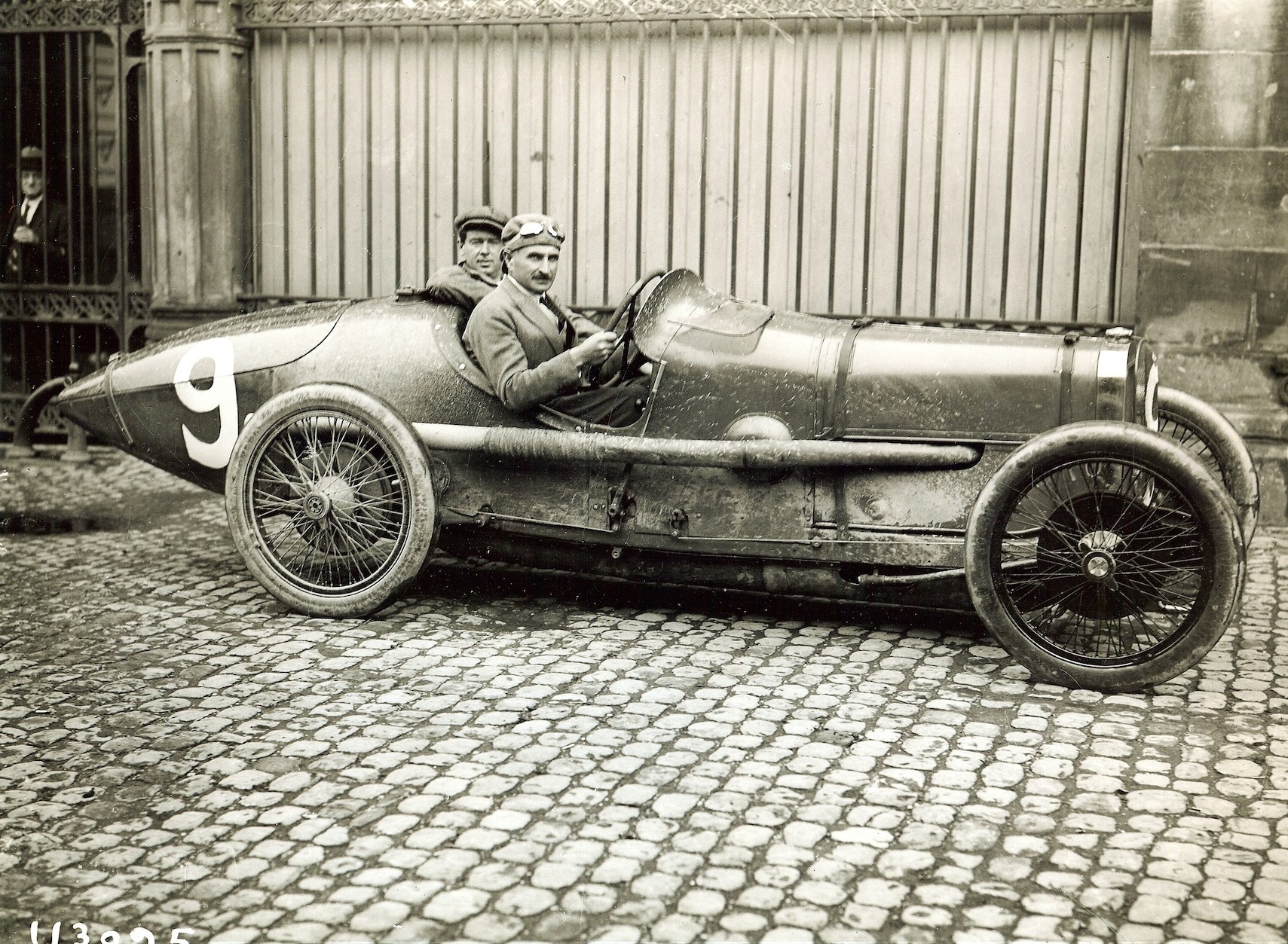 1922 Strasbourg rails Chassagne in Car No9 copy