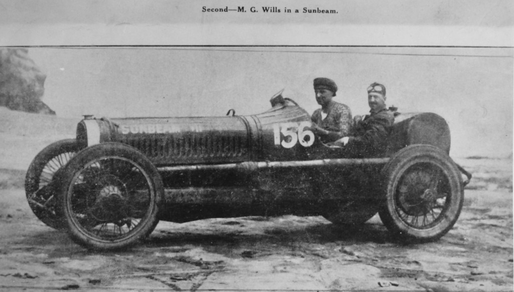 1926 Feb 15 Muriwai NZ Motor Cup Sunbeam VII after winning 2nd overall