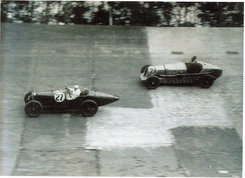 1933 Brooklands 500 mile race Eggar-Crickmay (car 3 later1938 owned by Tegryd Jones?) copy