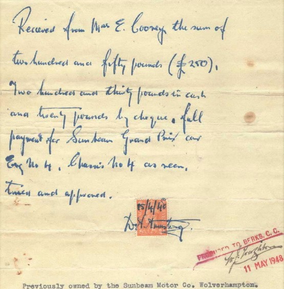 1940 invoice copy